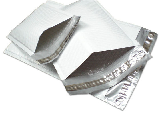 Durable White Shipping Poly Mailers , Bubble Packaging Envelopes