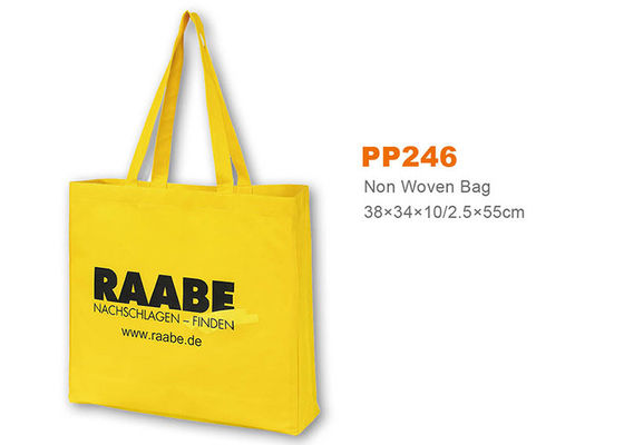 80gsm Carry Shopping Tote Bag Woven Fabric / Non Woven Customized Color