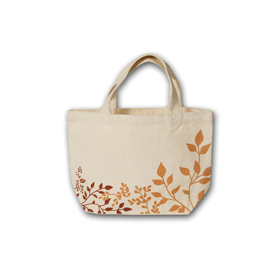 Colorful Short Lunch Handle Canvas Tote , Women Canvas Tote  340g/㎡ Cotton