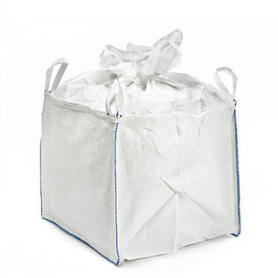 Flexible 1 Ton PP Fibc Big Bags Closed Bottom With Top Duffle Skirt