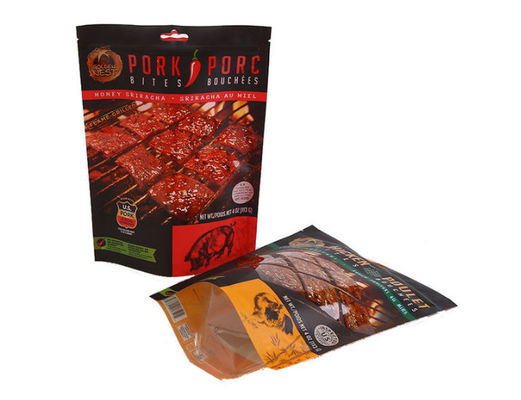Resealable Printed Zip Lock Plastic Bag  , Custom Standing Pouch Aluminum Foil
