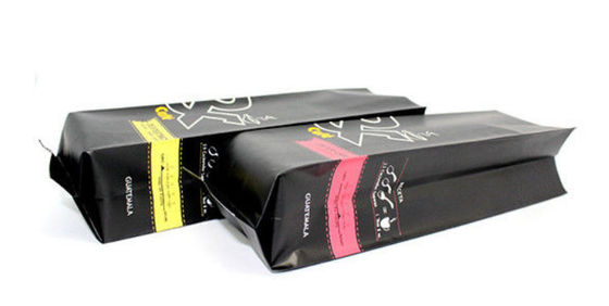 Printable Side Gusset Coffee Bags ,  Resealable Pouch Bags High Barrier Customized Size