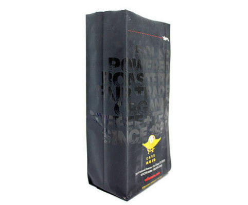 Quad Seal Coffee Packaging Bags 8 Oz 16 Oz With Two Gussets Customized Size