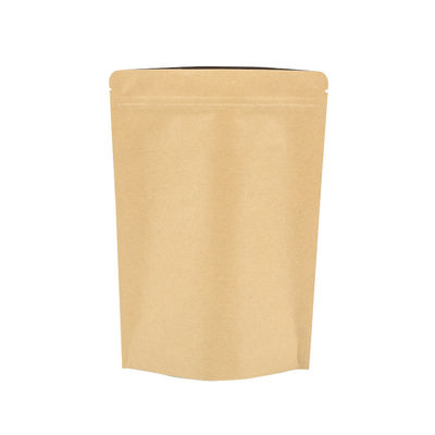 Coffee Beans Resealable Packaging Bags 8oz Al Film Layers  With Zipper