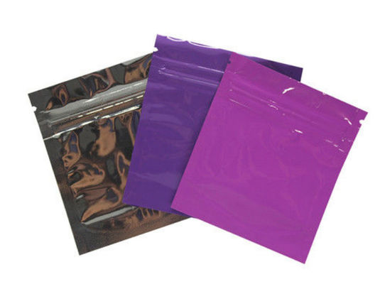 Resealable Zipper Flat Bottom Pouch Multi Perpose Light Weight Non Toxic